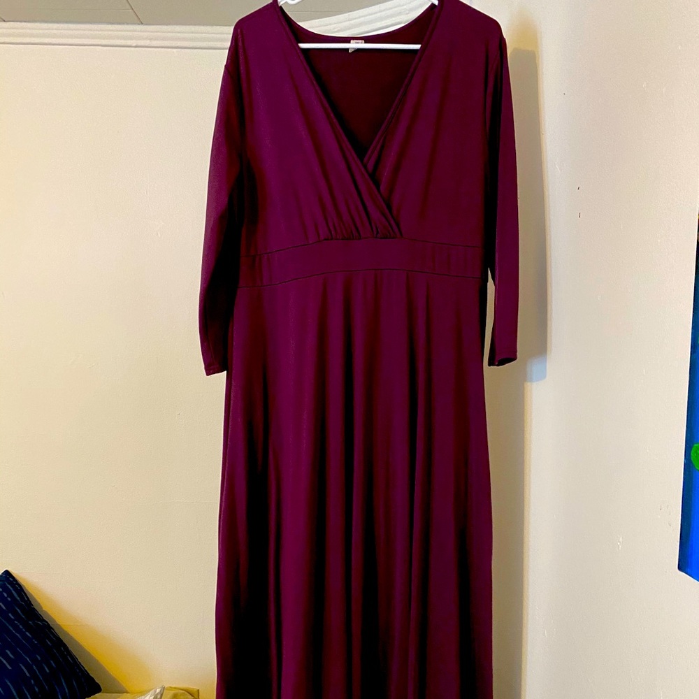 Long purple dress